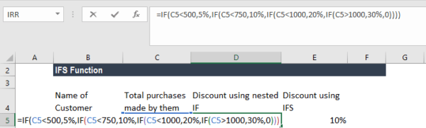IFS Function in Excel - Formula, Examples, How to Use IFS Function
